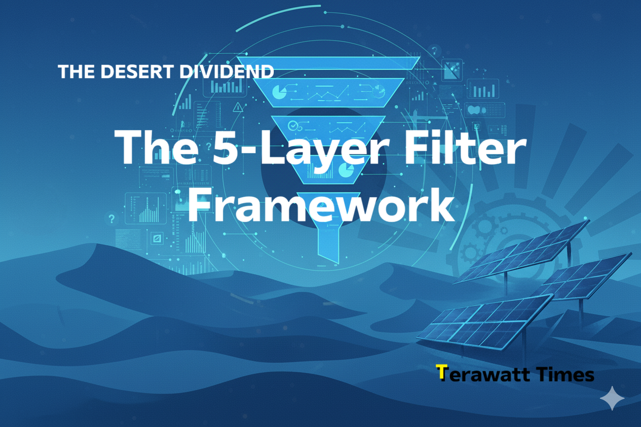 The 5-Layer Filter Framework: A Survival Test for Desert Solar Investors