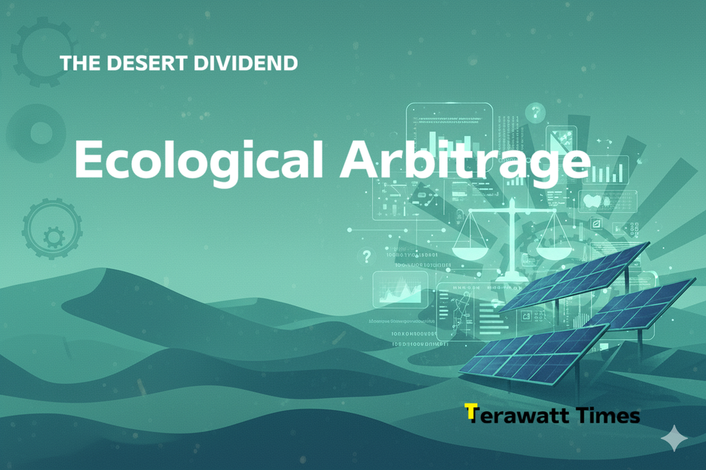 Ecological Arbitrage: The Three Numbers Leading Investors Use to Rerate Desert Solar