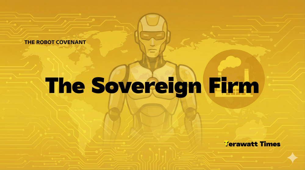 The Sovereign Firm: How Energy Independence, Robotic Automation, Algorithm Control, and Time Mastery Define Corporate Power