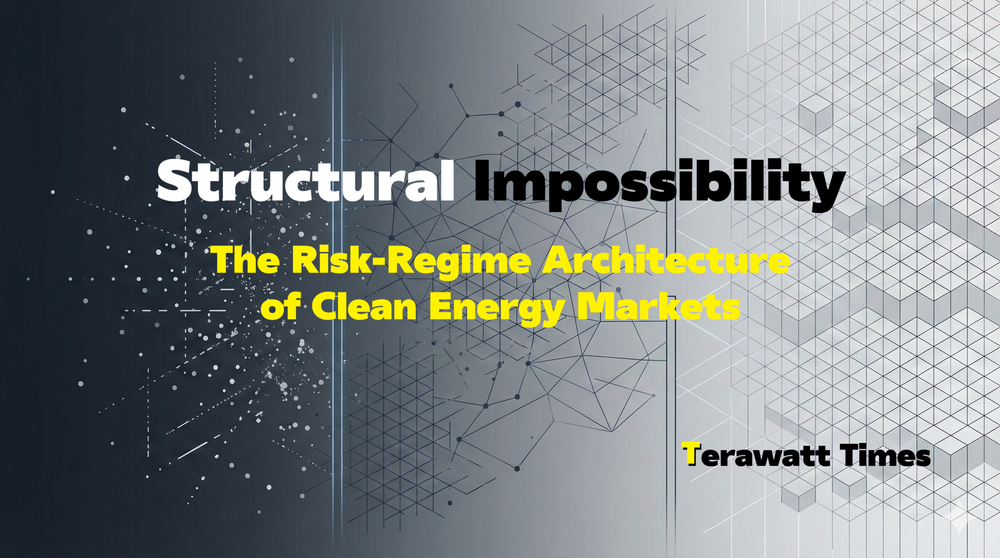 Structural Impossibility: The Risk-Regime Architecture of Clean Energy Markets