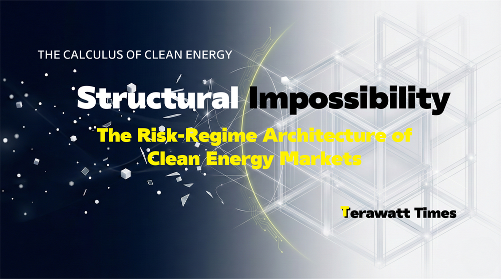 Structural Impossibility: The Risk-Regime Architecture of Clean Energy Markets