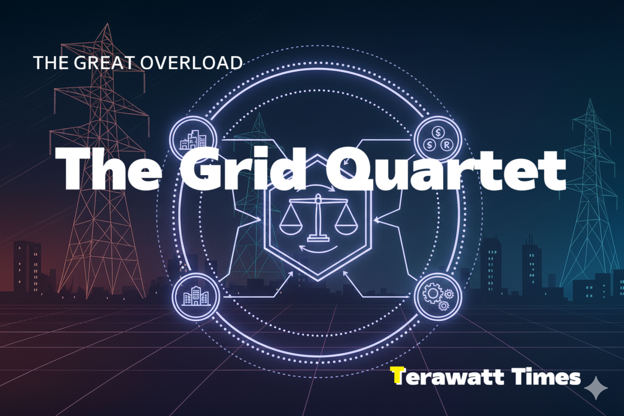 The Grid Quartet: Chaos, Scarcity, Divergence, and Adaptation