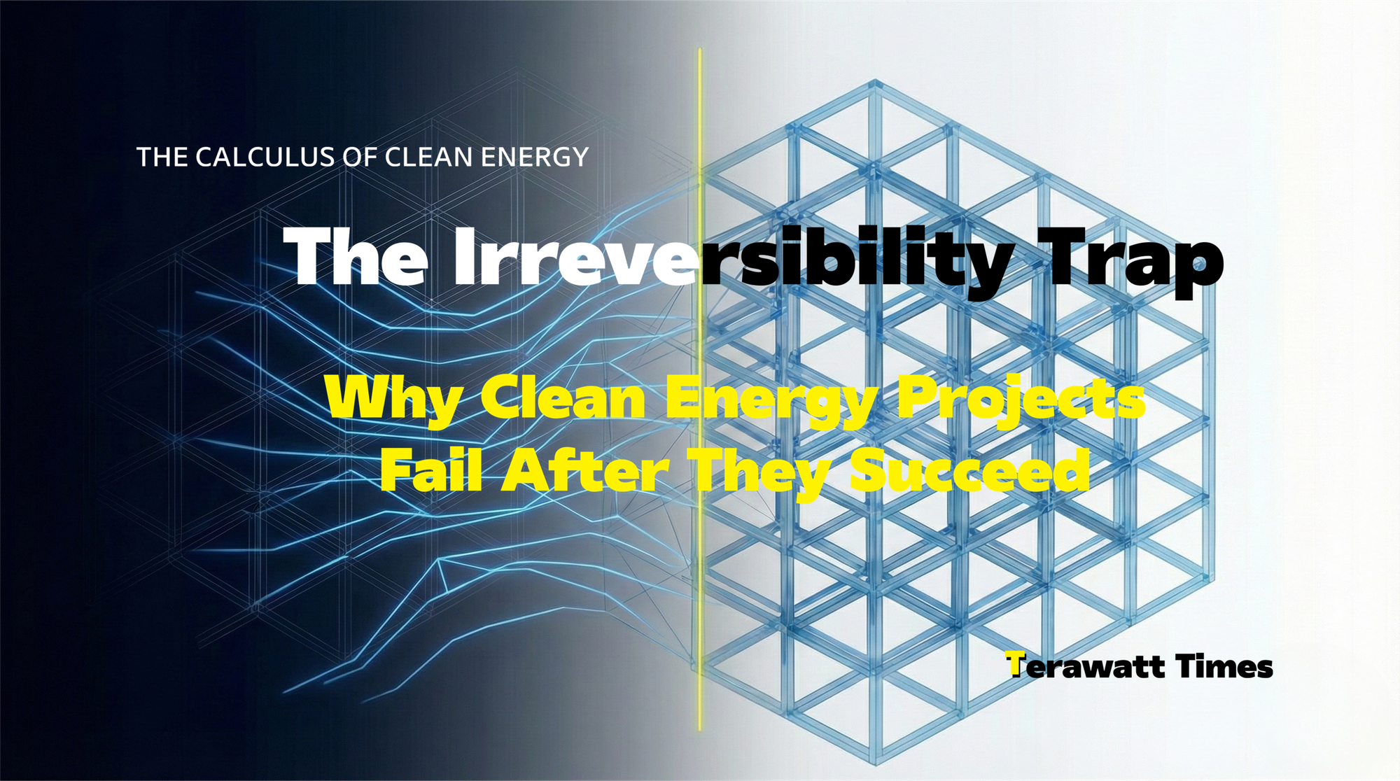 The Irreversibility Trap: Why Clean Energy Ventures Fail After the System Succeeds