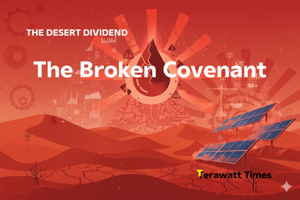 The Broken Covenant: Water, Risk, and the Future of Desert Solar