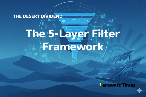 The 5-Layer Filter Framework: A Survival Test for Desert Solar Investors