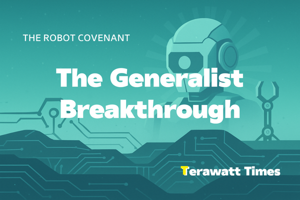 The Generalist Breakthrough: Why Universal Robots Succeed Where Specialized Machines Failed